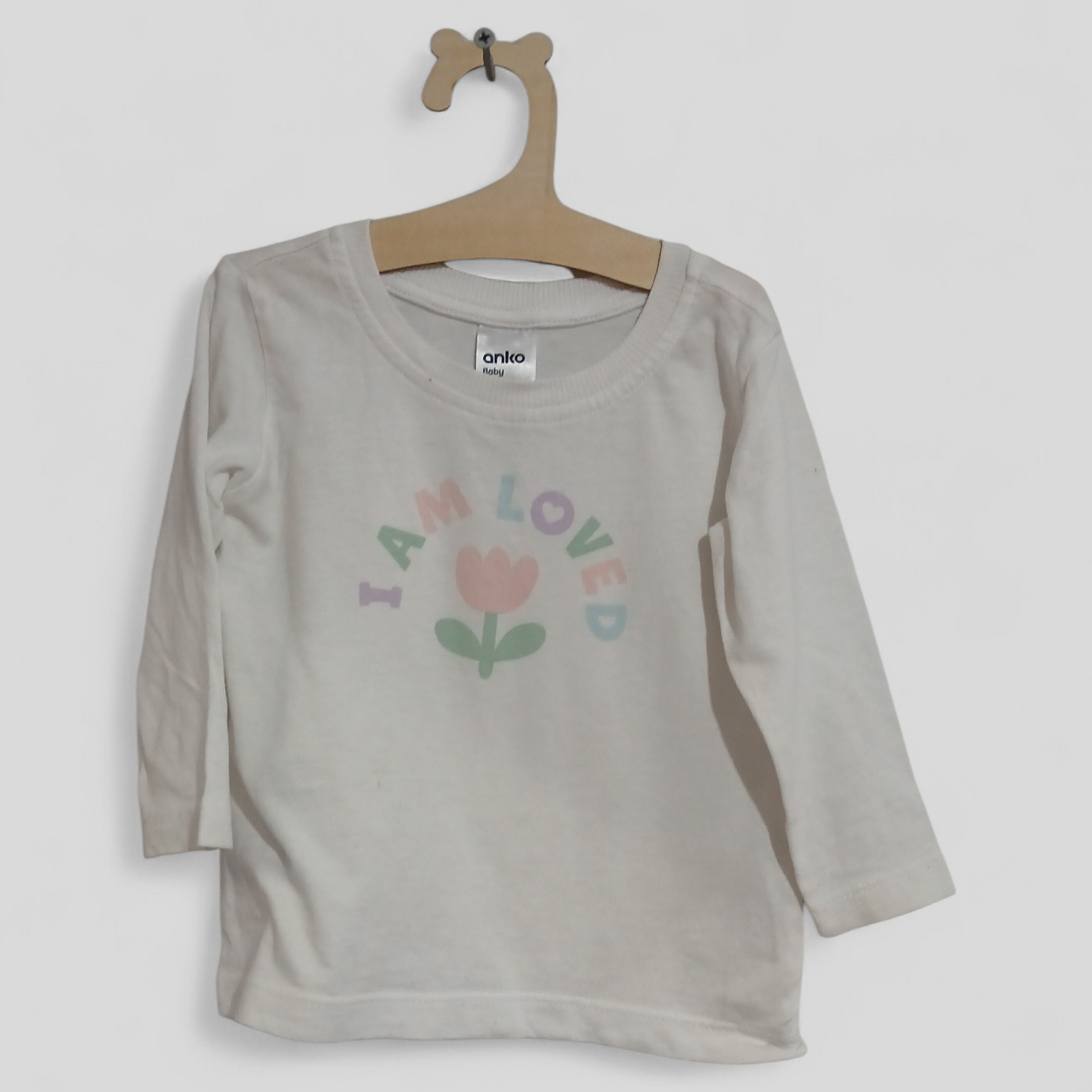 (0JNR) Anko | I am Loved LS Shirt