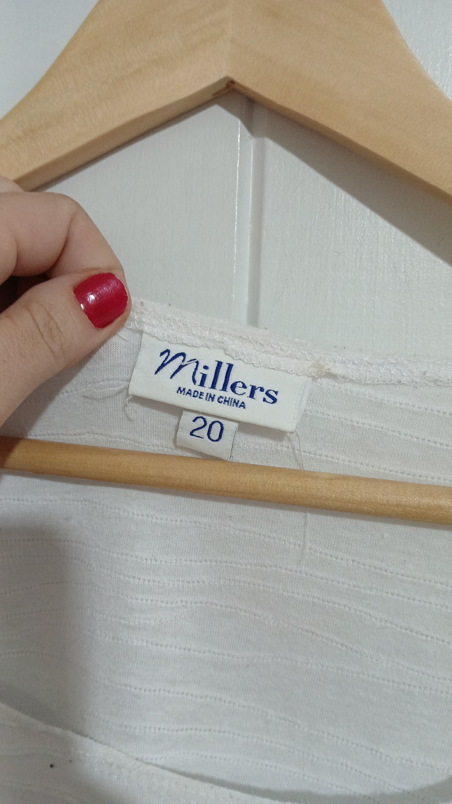 (20) Millers | White Textured Blouse