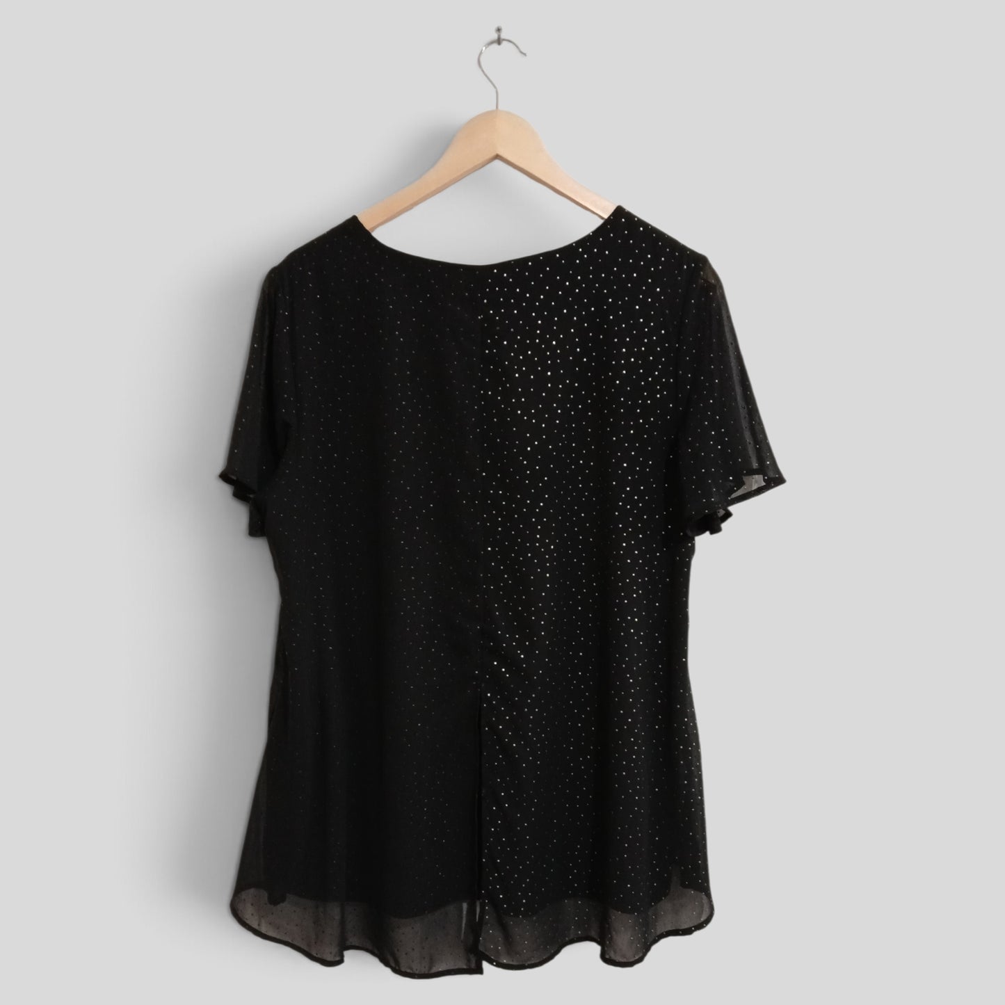 (M) Rockmans | Black Diamonte Blouse