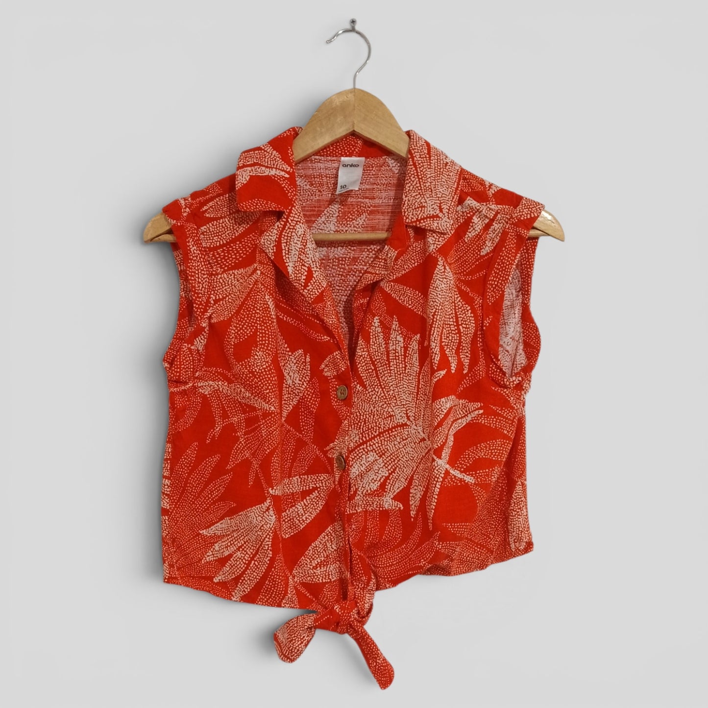 (10) Anko | Red Leaf Blouse
