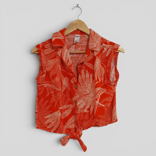 (10) Anko | Red Leaf Blouse