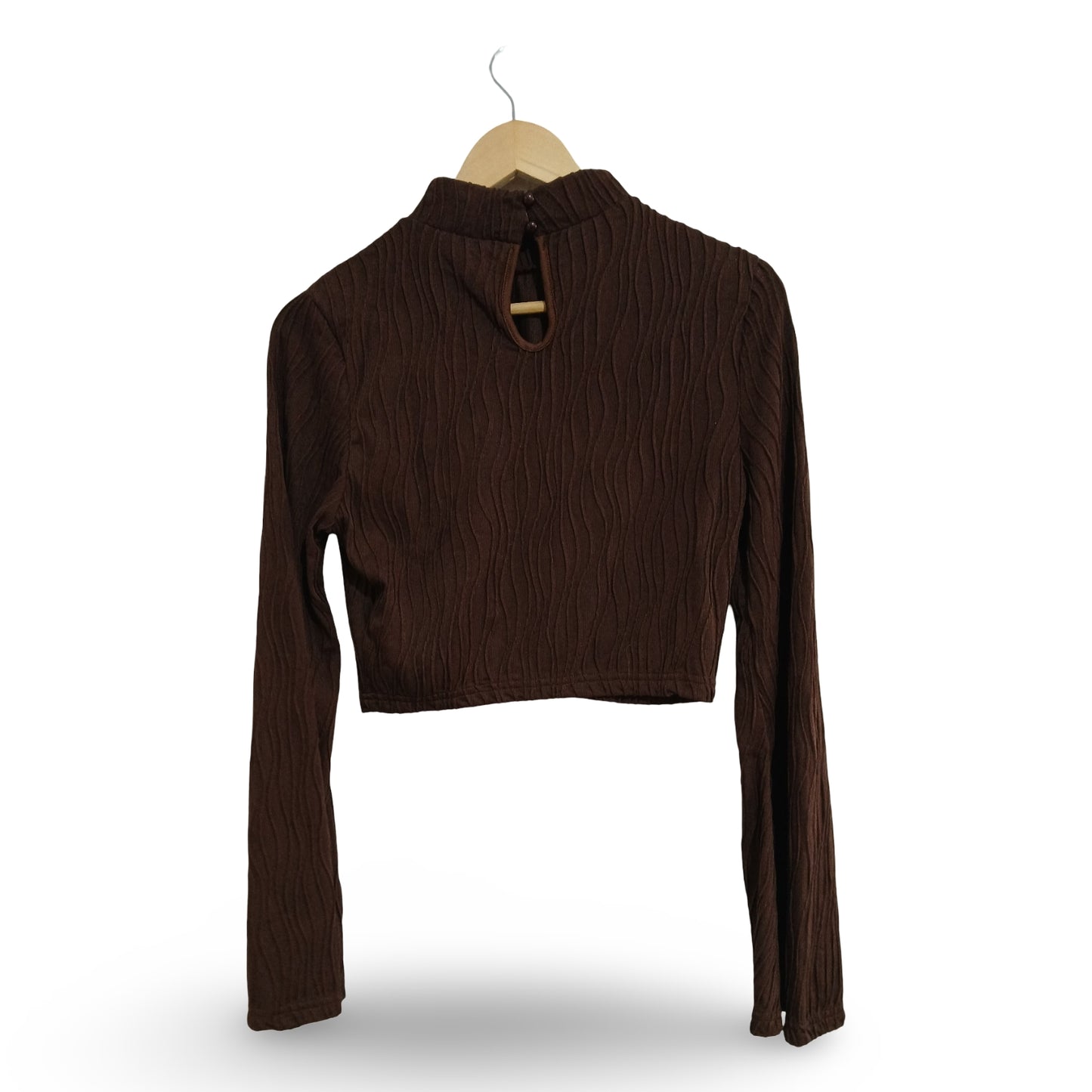 (L) Howdy Hetty | Bell Sleeve Textured Crop | BNWT