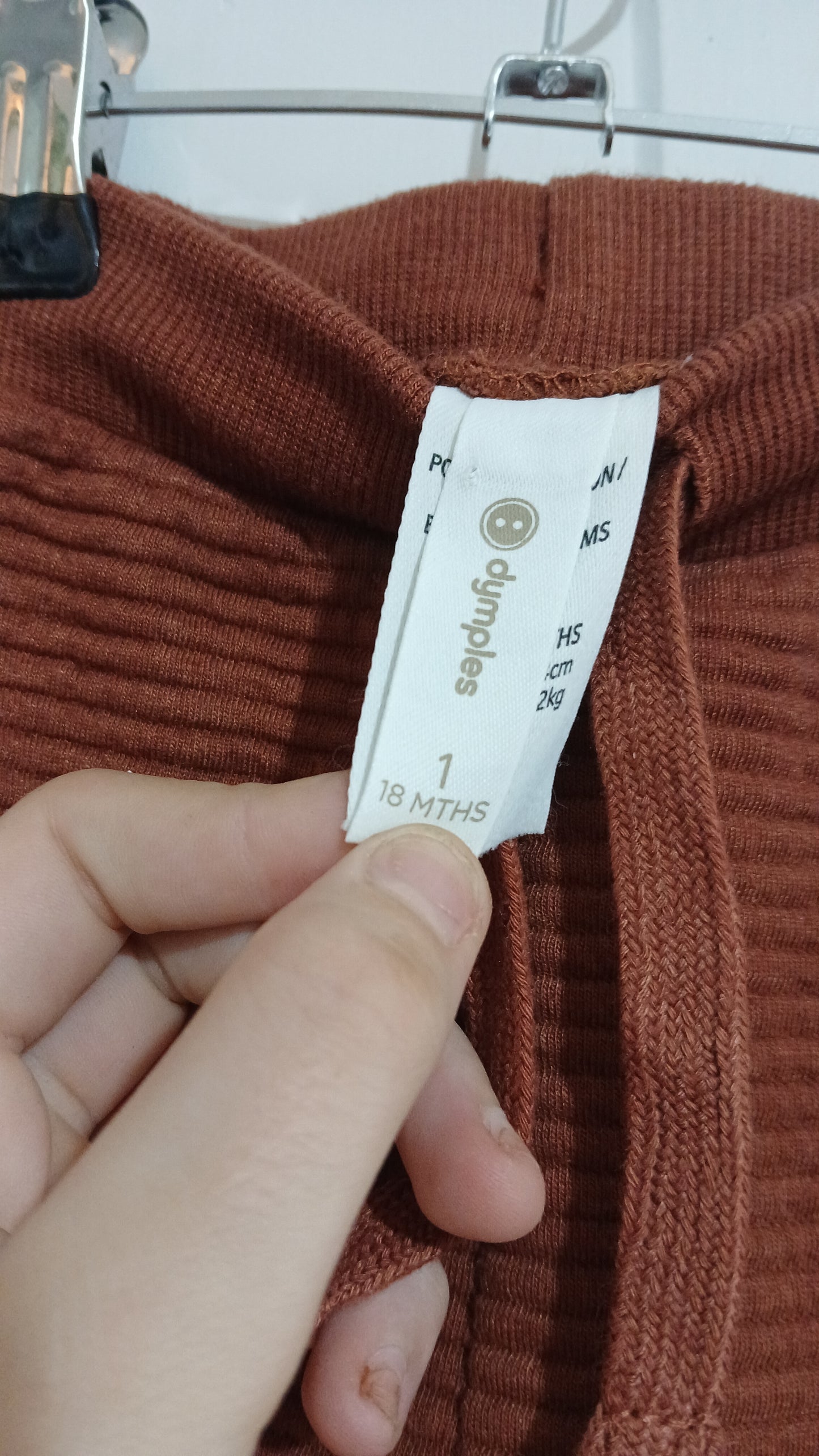 (1JNR) Dymples | Brown Tracksuit Pants