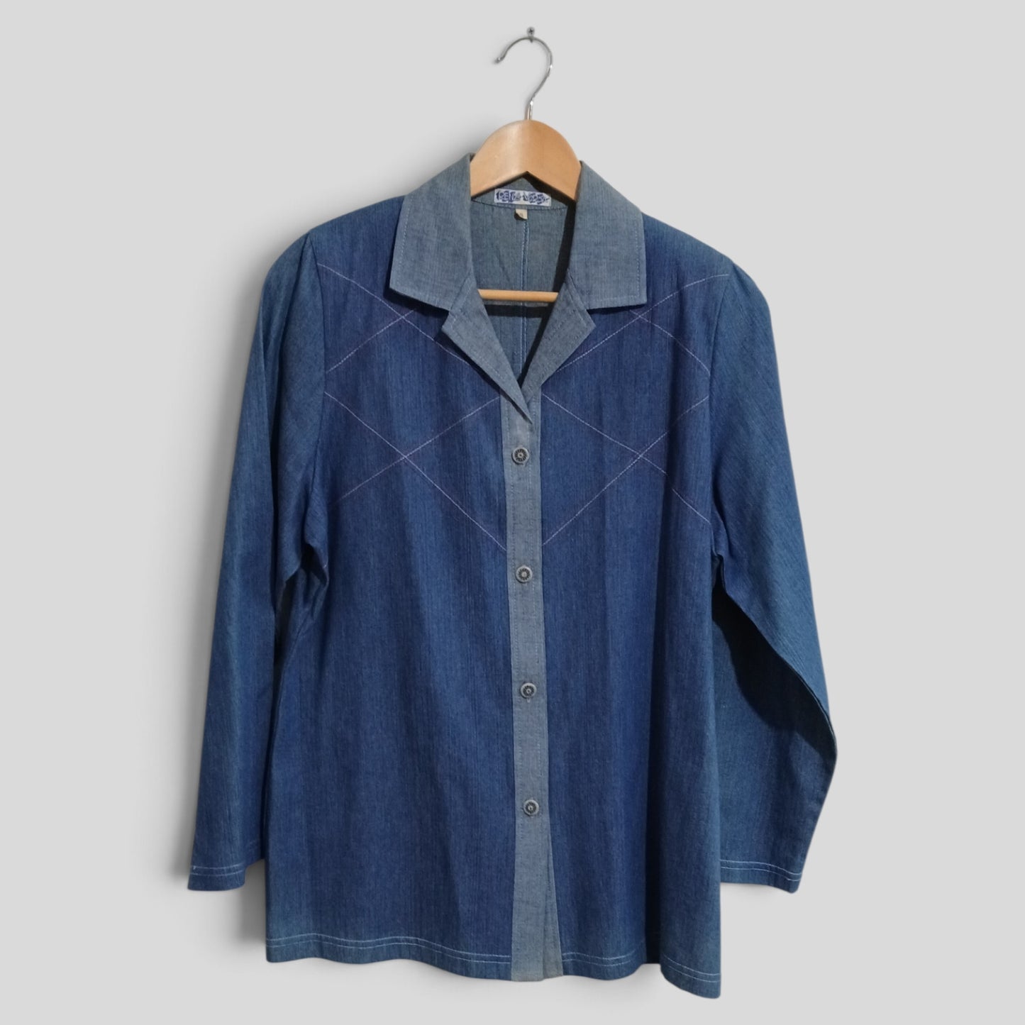(S) Renzi Vorsa | Blue Blouse Pants Set