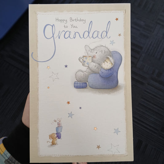 Grandfather Birthday Card | Elephant