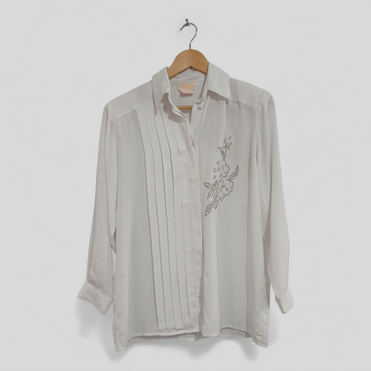 (12) Robert Lin International | White Blouse