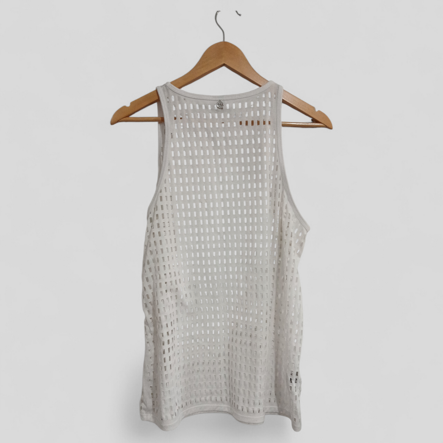 (XL) Lorna Jane | White Mesh Tank