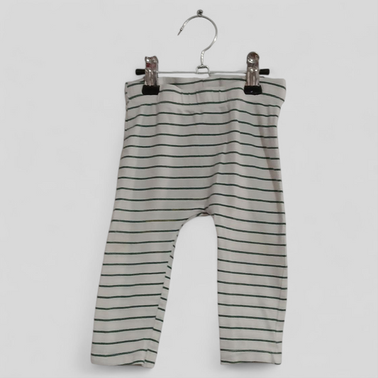 (0JNR) Anko | Striped Tights White/Green