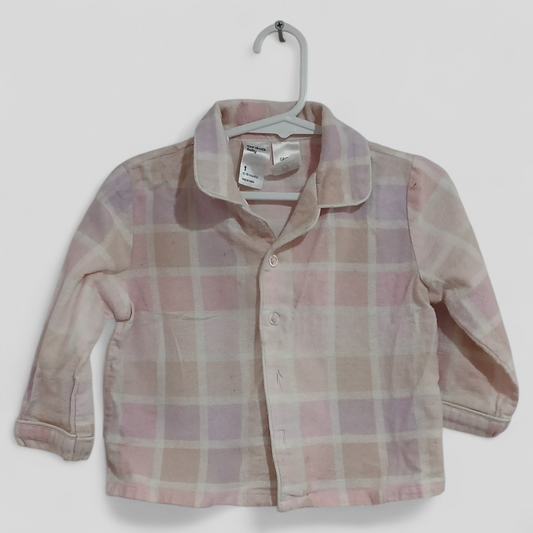 (1JNR) Anko | Pink Flanellette PJ Top