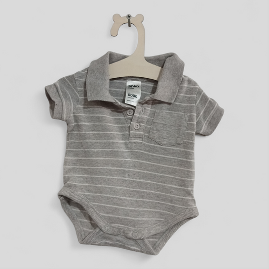 (0000JNR) Anko | Grey Polo Bodysuit