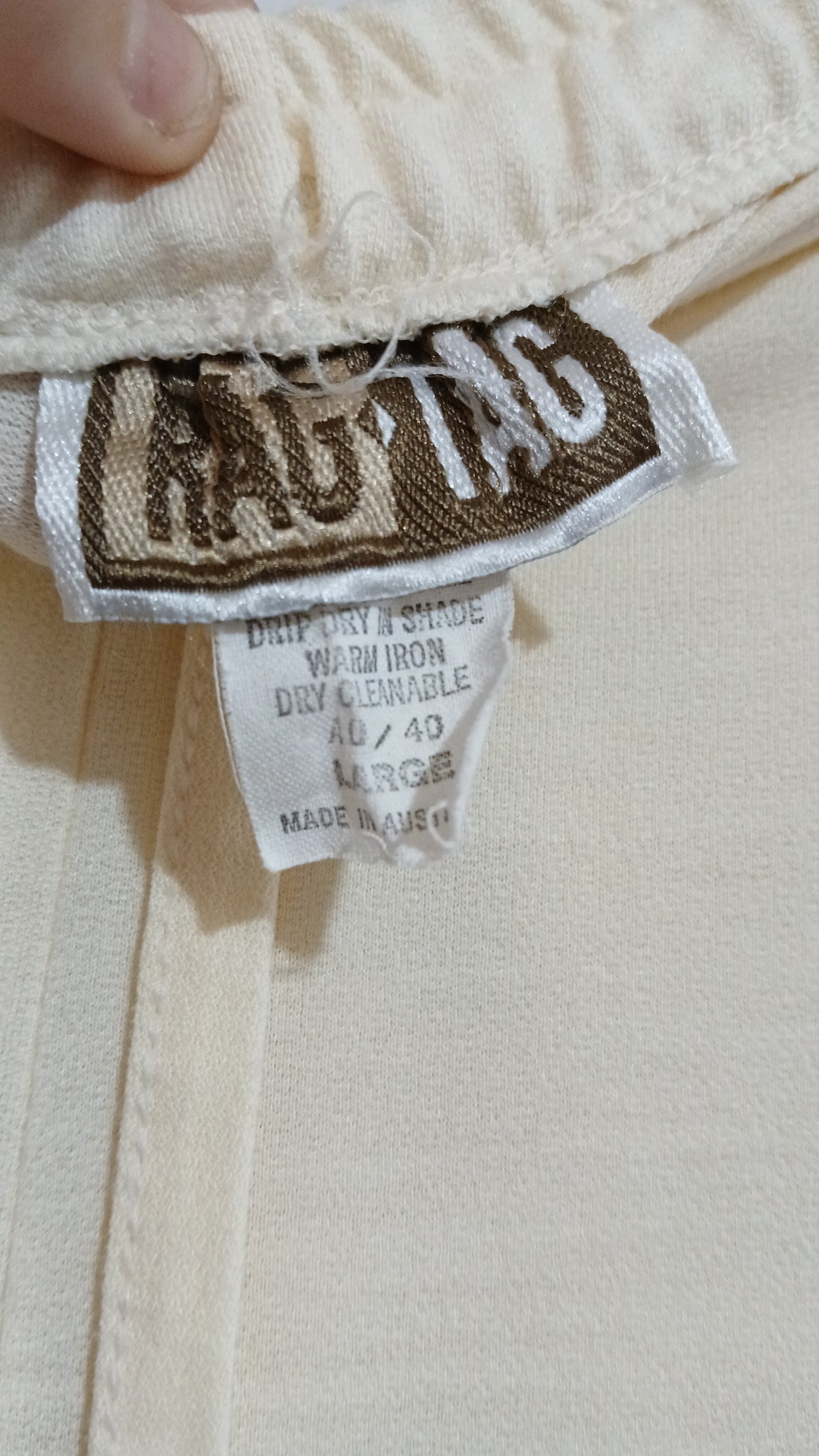 (L) Ragtag | Cream Pants