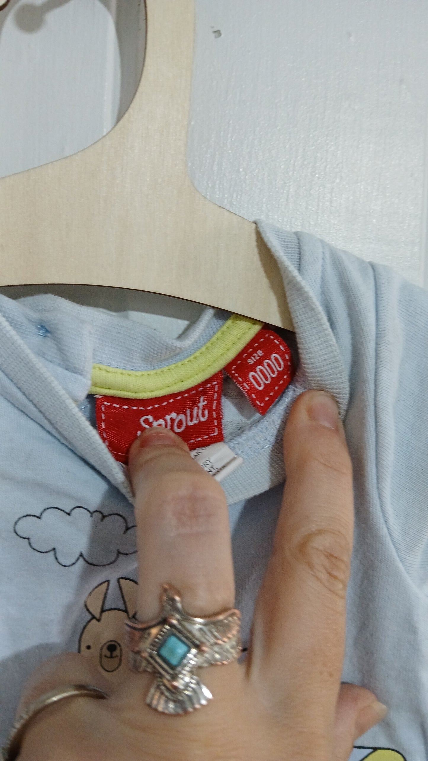 (0000JNR) Sprout | Shirt Plane Onesie