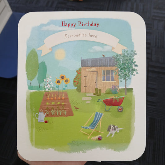 Grandfather Birthday Card | Customise with Sticker sheet