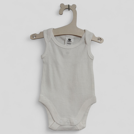 (0000JNR) Dymples | White Singlet Onesie