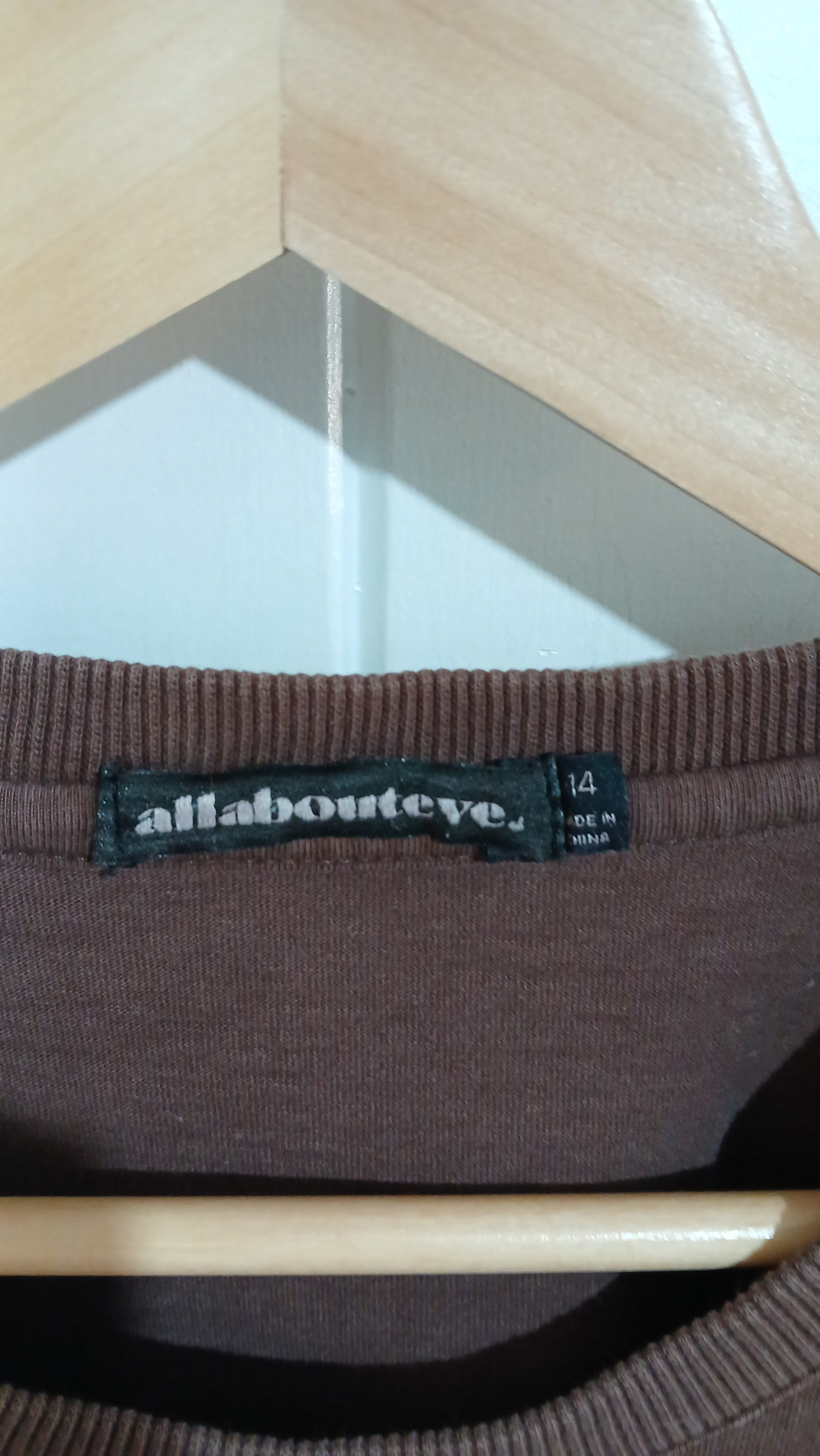 Image of (14) All About Eve | Brown Tee