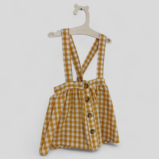 (0JNR) Baby Baby | Gingham Overall Dress