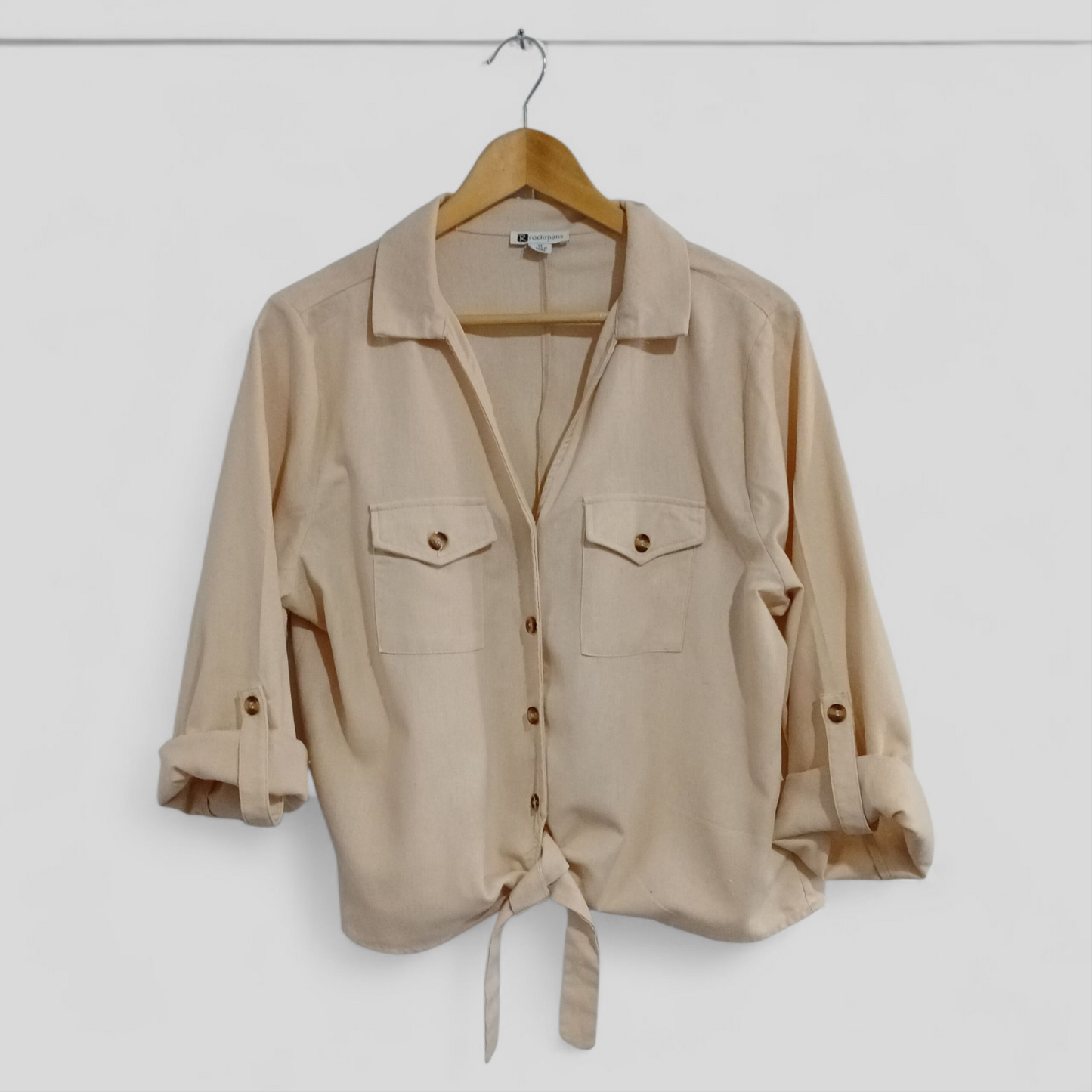(14) Rockmans | Tie Front Blouse