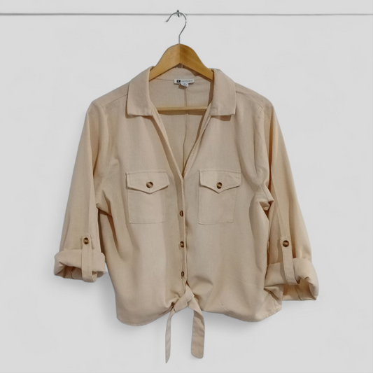 (14) Rockmans | Tie Front Blouse