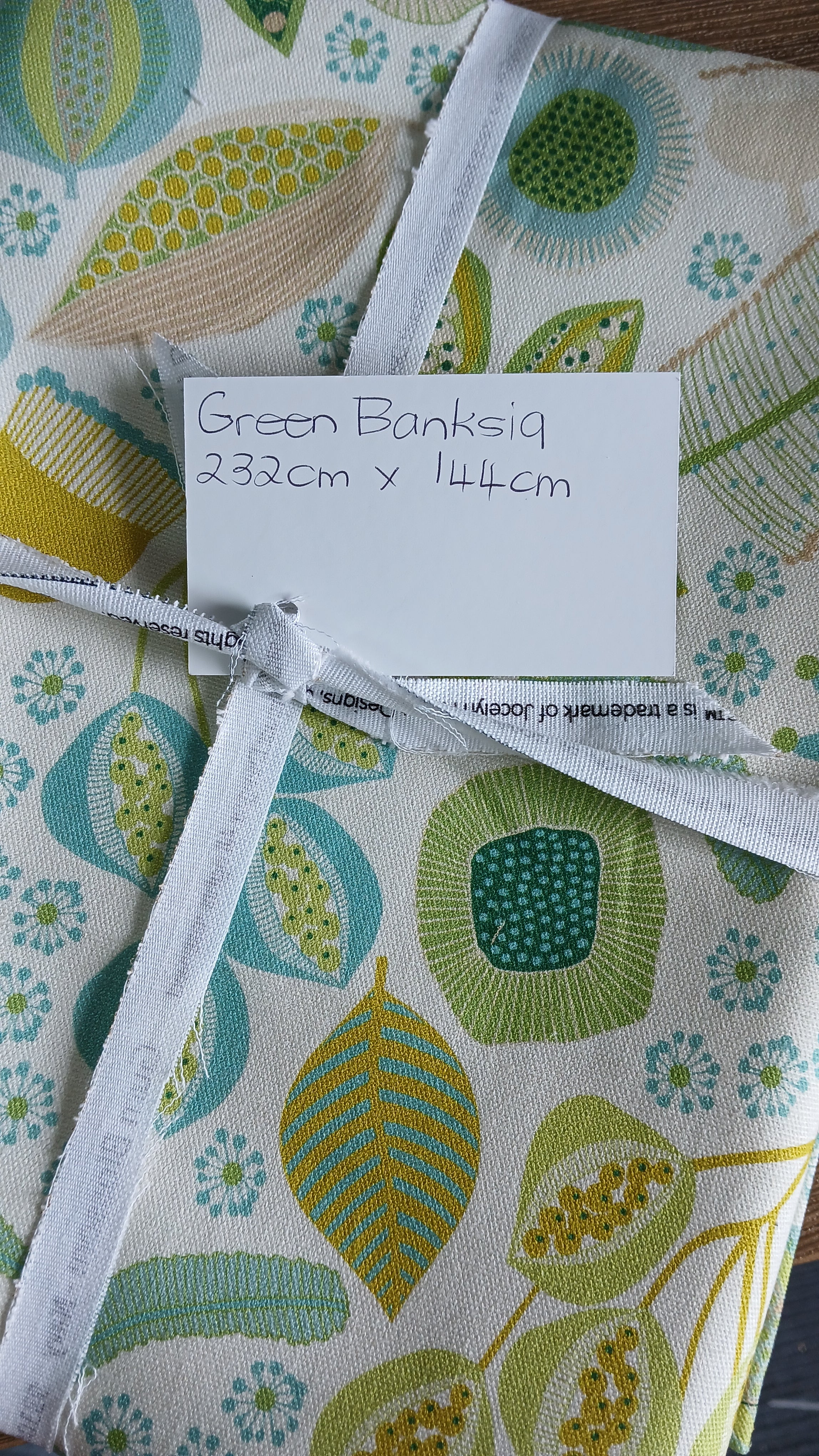 Image of Table Cloth | Green Banksia |232cmx144cm | Perfectly Imperfect by Weareable Art
