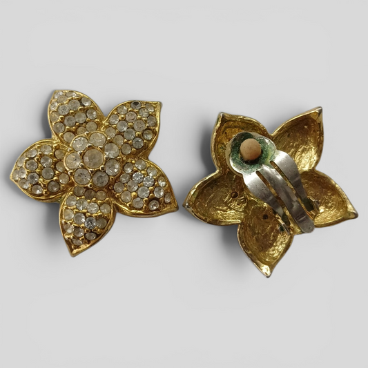 Clip On Earrings | Flower Large