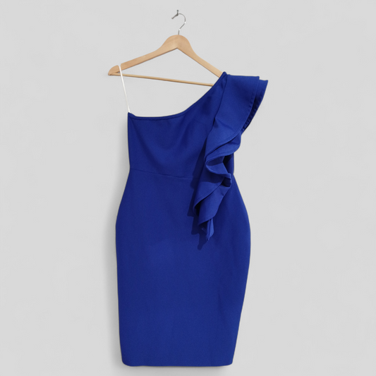 (XL) Shein | Blue One Shoulder Dress