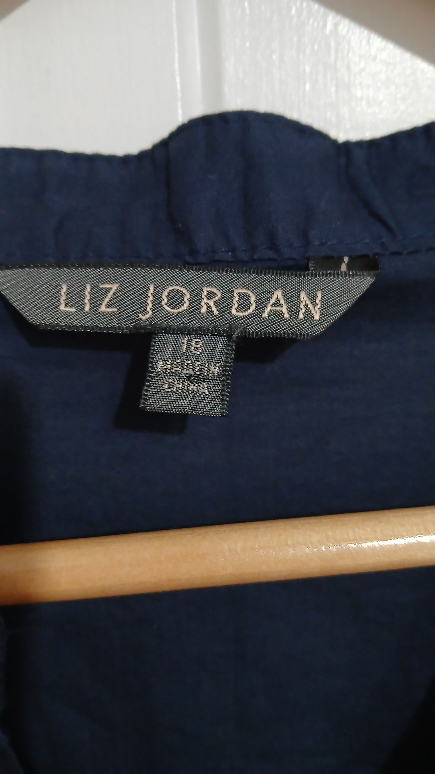 (18~12) Liz Jordan | Navy Blouse