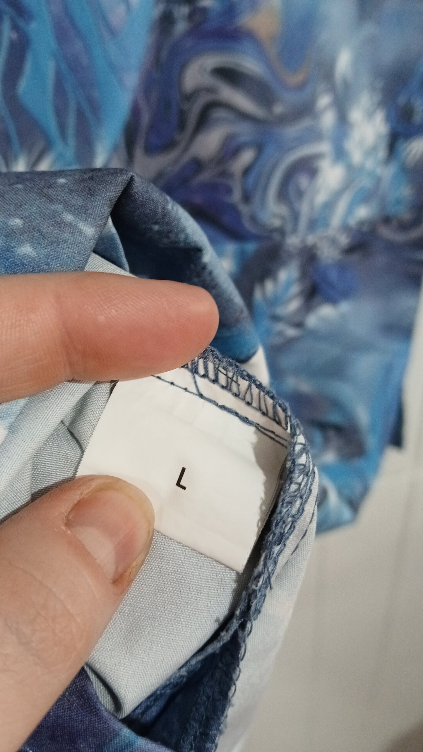 (L) Scrub Shirt | Blues