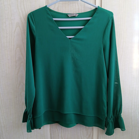 (S) Jacquie Green L/S Blouse