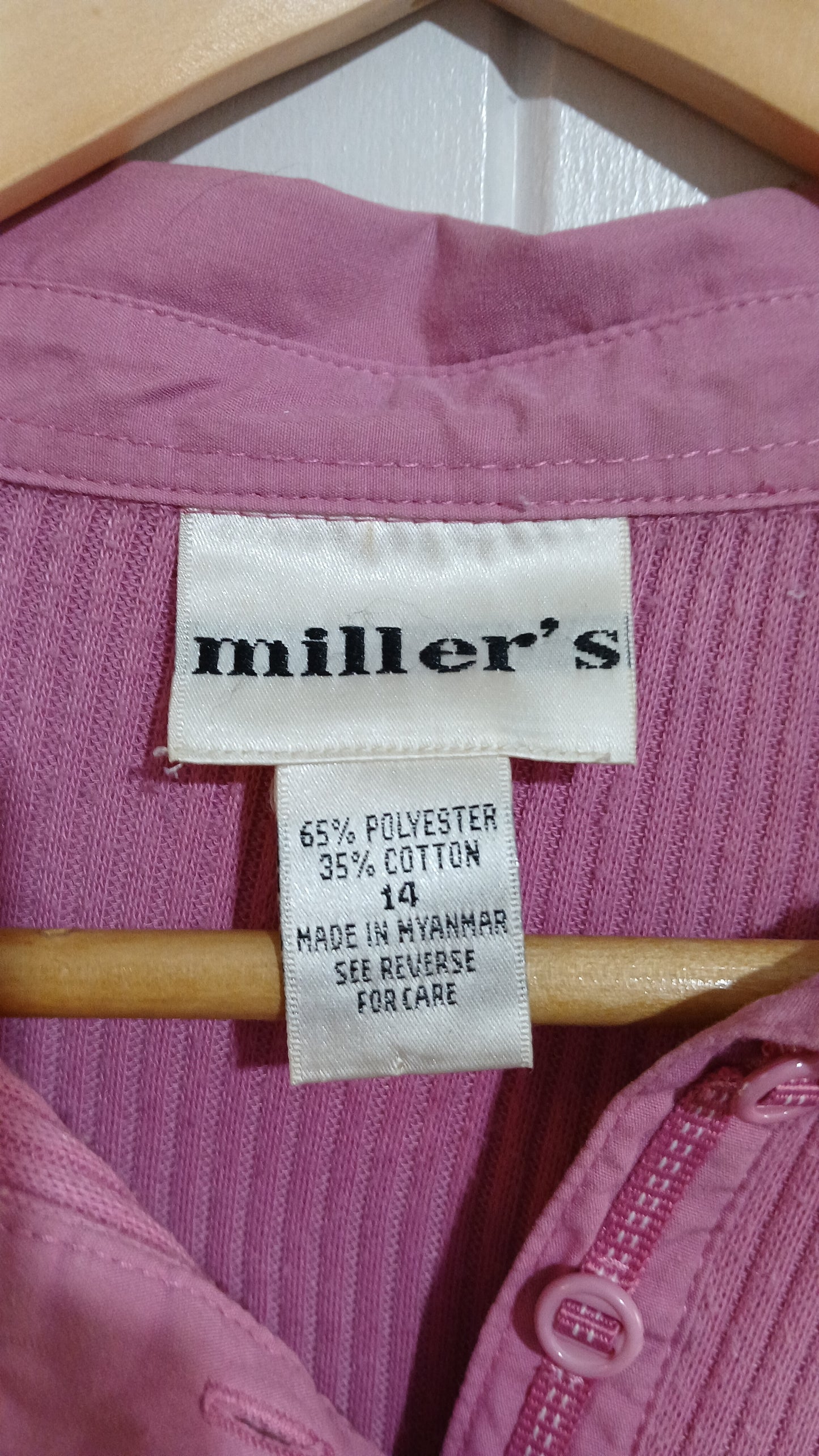 (14) Millers | Pink Collared LS Shirt