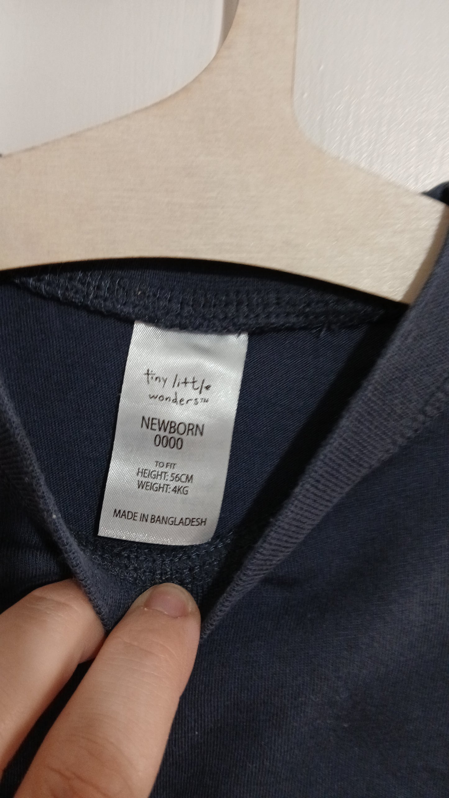 (0000JNR) Tiny Little Wonders | Navy LS Shirt