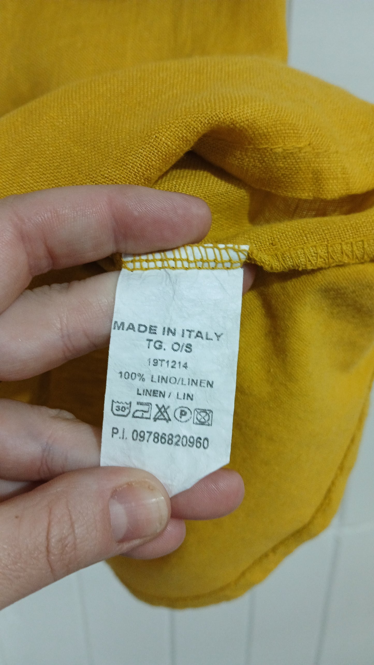 (S) Jenny Jazz | Mustard Linen Blouse