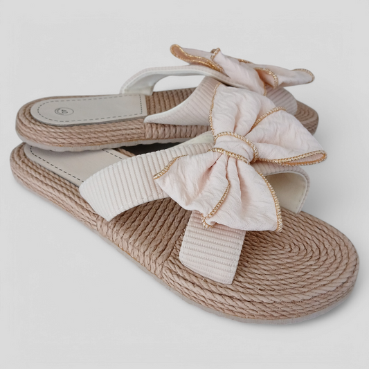 (40) BNWOT Light Pink Bow Sandals