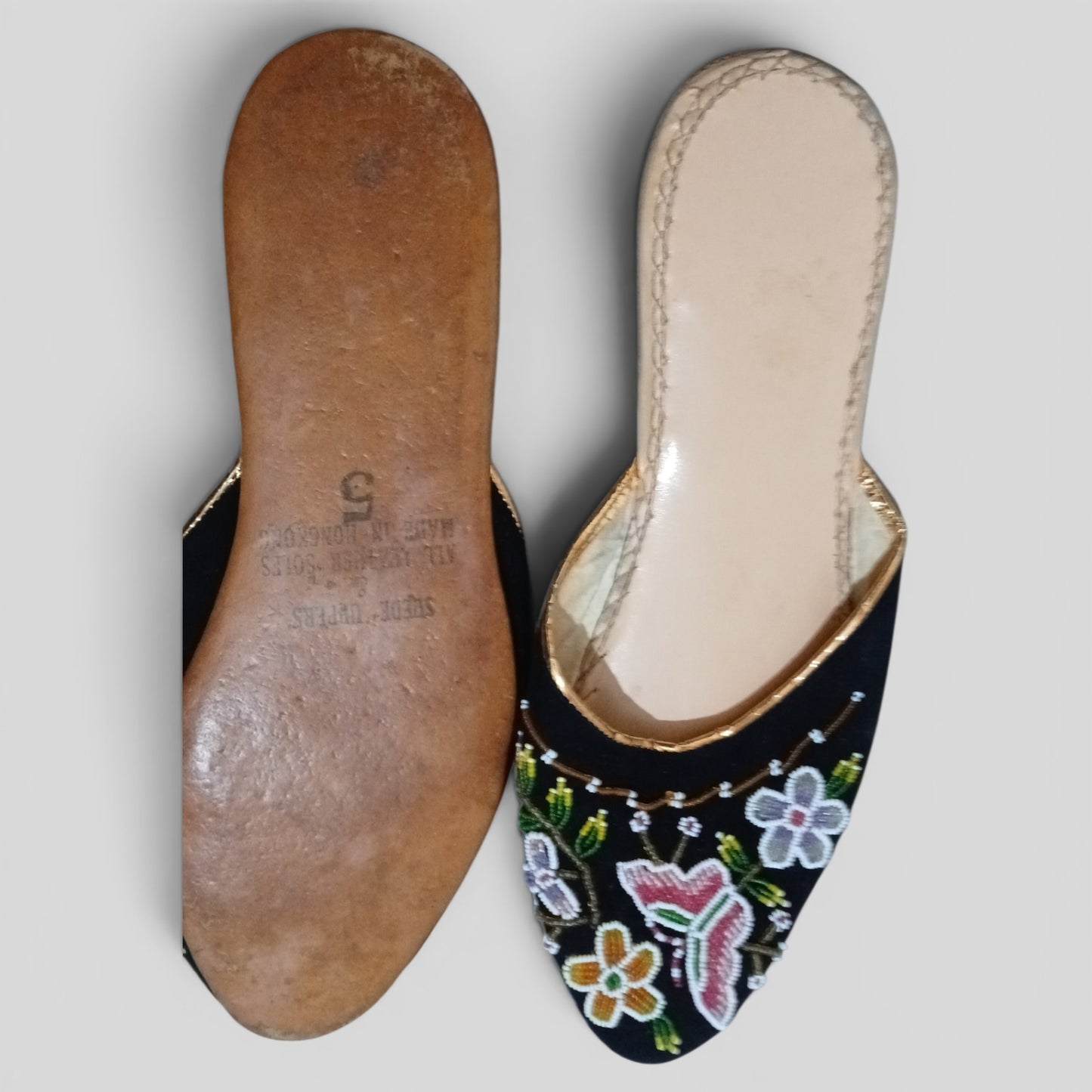 (38-39) Embroidered Slides