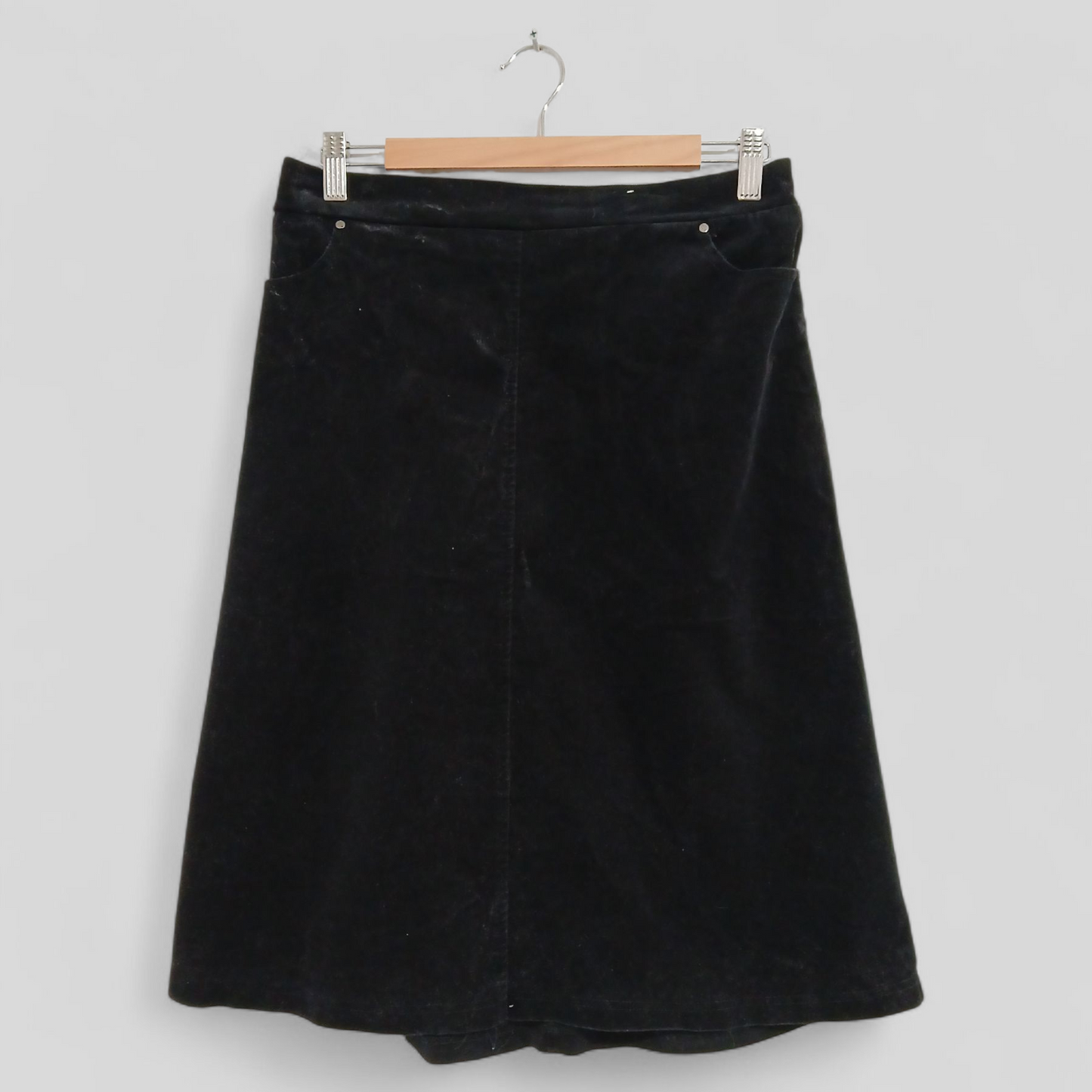 (12) Millers | Black Corduroy Skirt