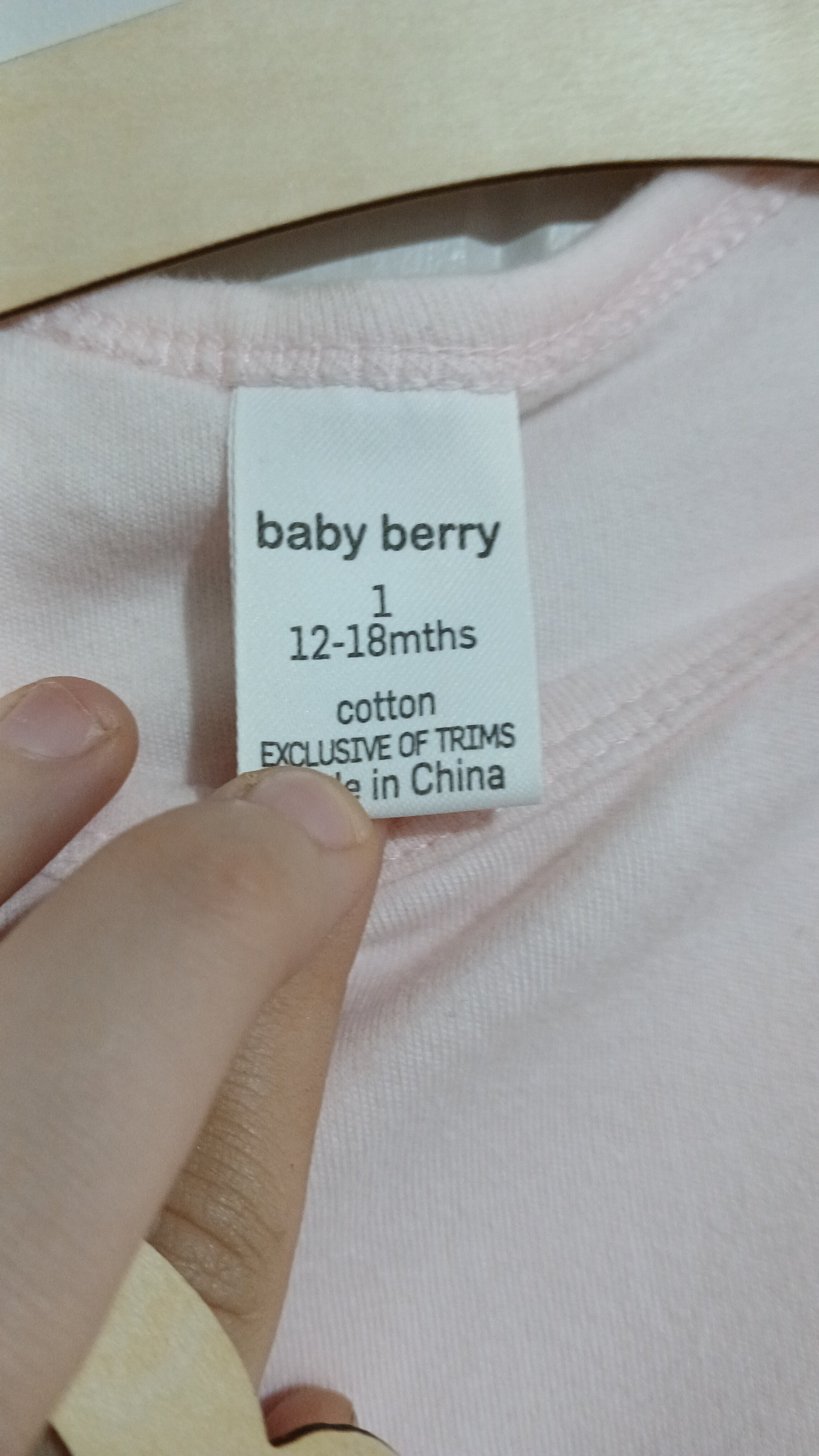 Image of (1JNR) Baby Berry | Pink LS Onesie