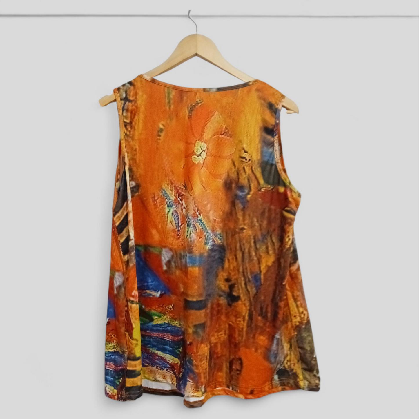 (1XL) Shein | Orange Colourful Blouse