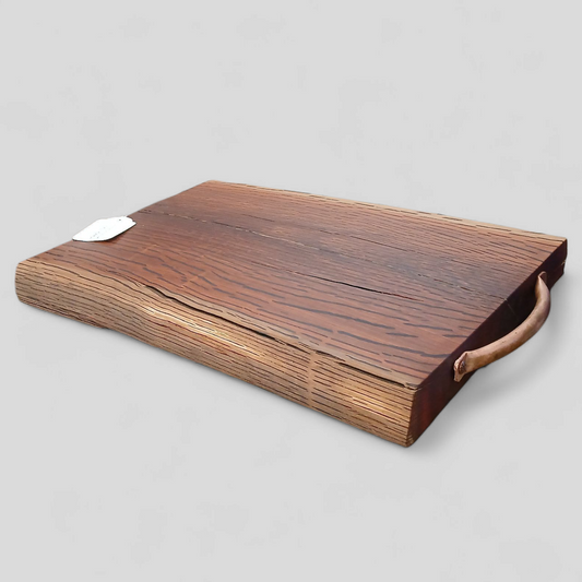 Hardy Oak Woolly Butt with Copper Handles Cutting Board