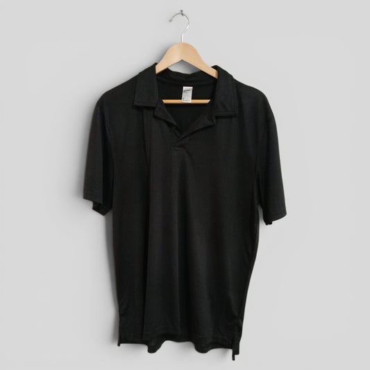 (L) Anko Active | Black Polo