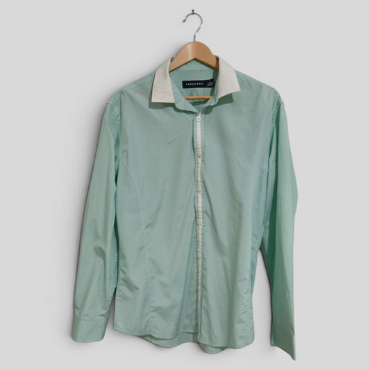 (L) Tarocash | Blue Striped LS Shirt