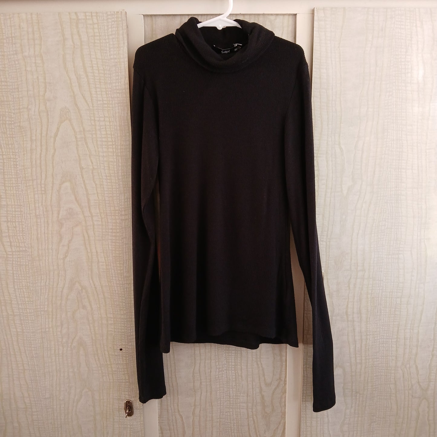 (XXS) Sportsgirl Black Turtleneck L/S Ribbed shirt