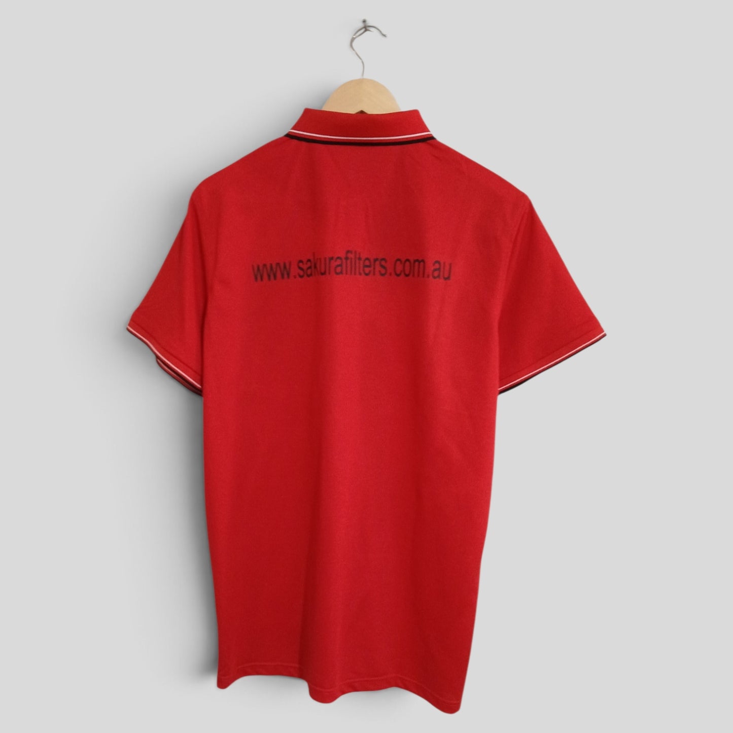 (2XL) Sakura Filters | Red Polo