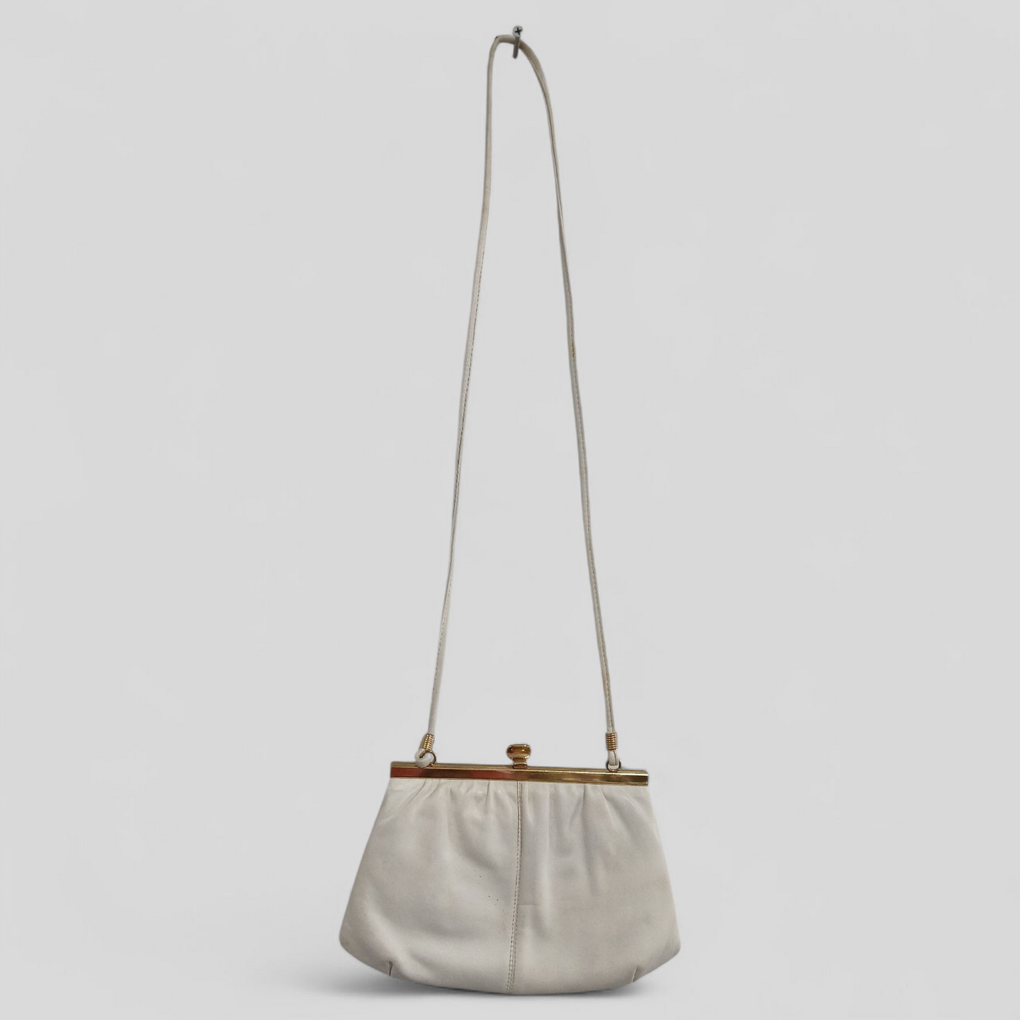 Steven's White Leather Bag