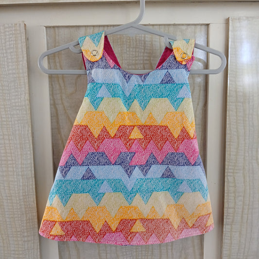 (0) Colourful Smock Style Dress