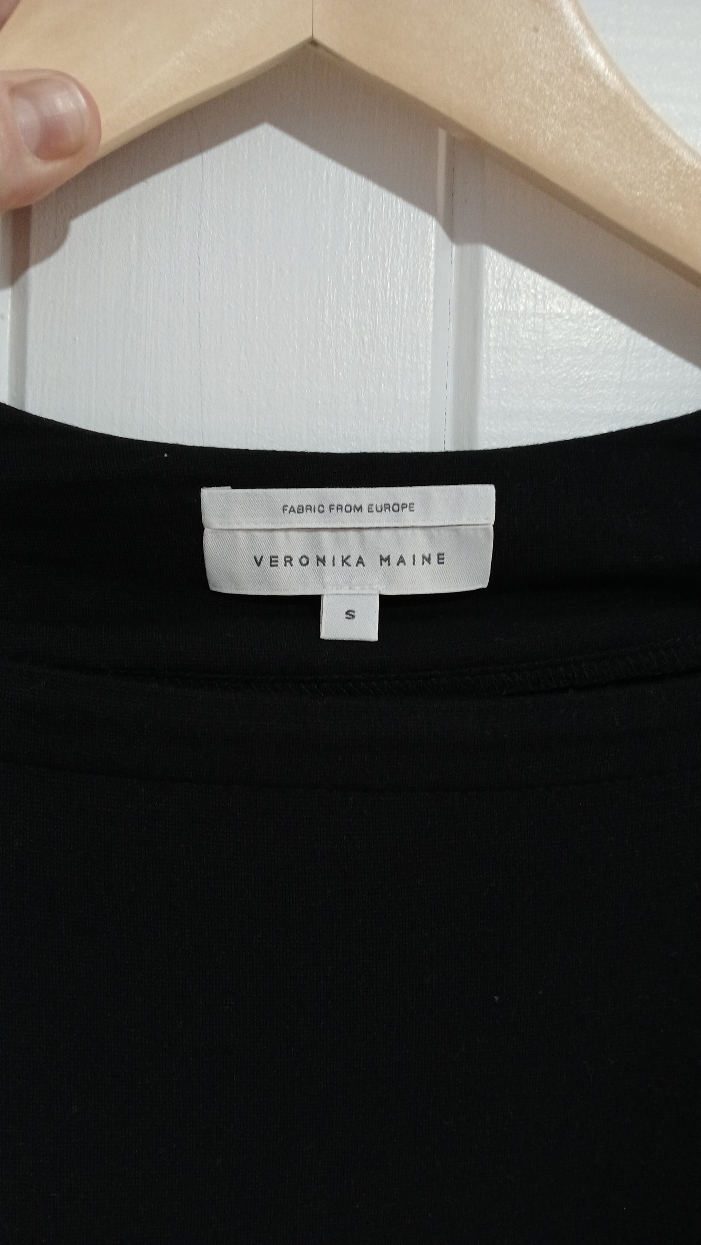 (S) Veronika Maine | Black L/S Blouse