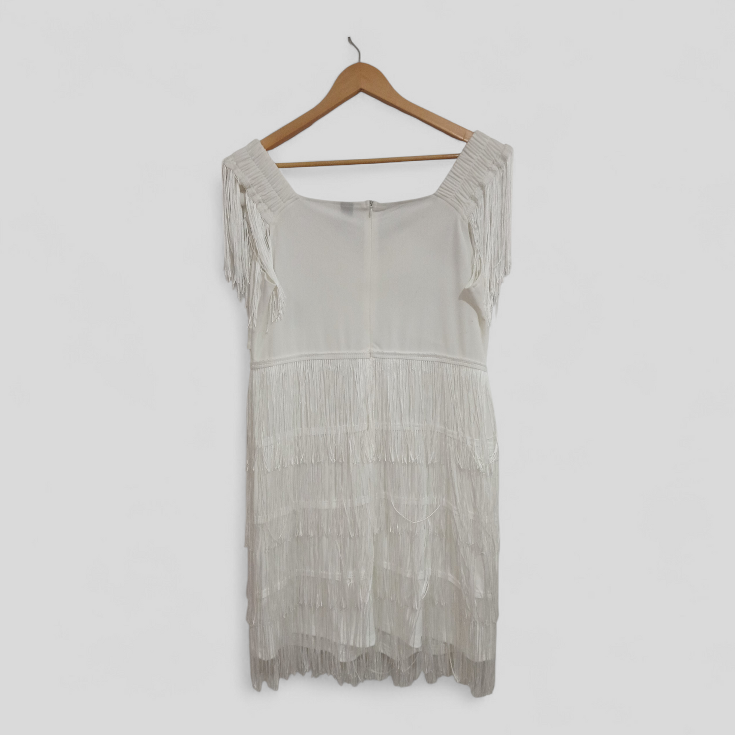 (1XL) Shein Curve | White Frill Dress