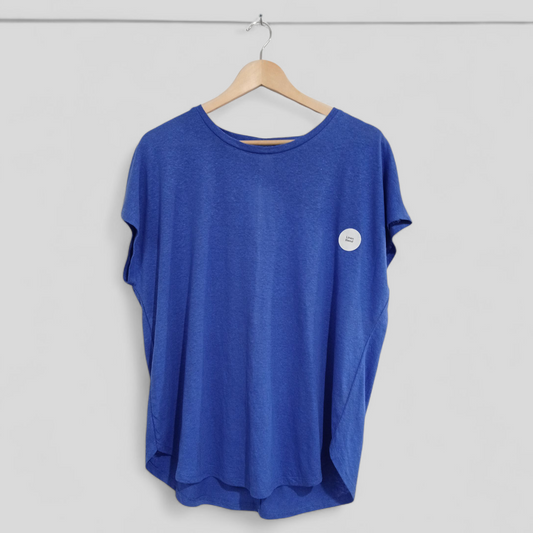 (16) BNWT | Anko | Linen Blend Tee Blue