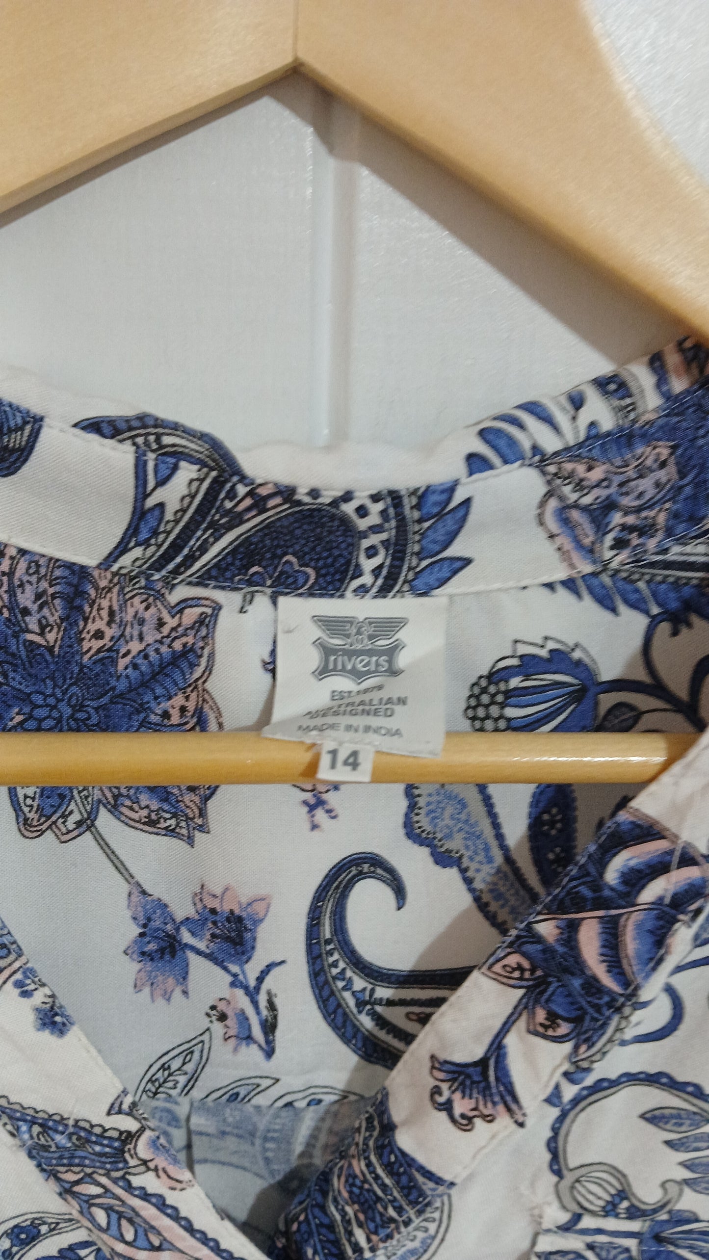 (14) Rivers | Paisley Patterened LS Blouse