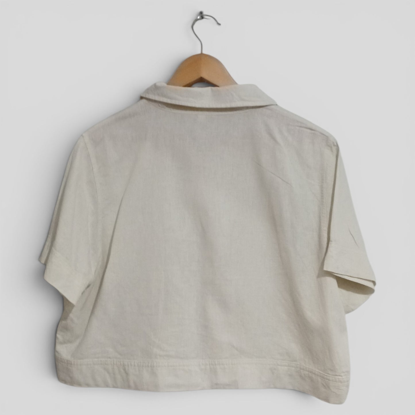 (12) &me | Cream Crop Blouse