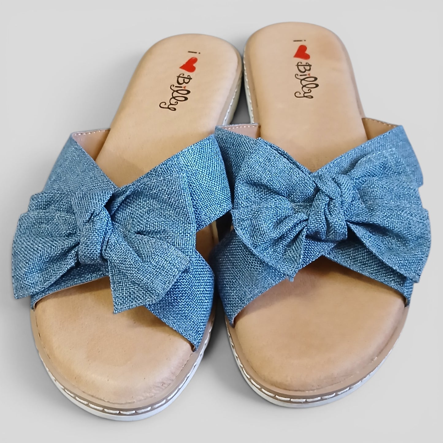 (8) I Love Billy | Denim Bow Sandals