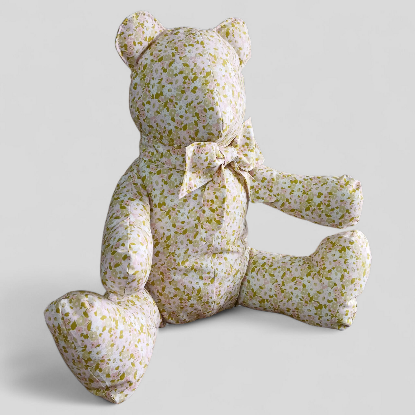 Large Stuffed Animal | Light Mini Florals| Perfectly Imperfect by Weareable Art